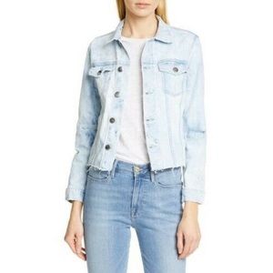 NWT Frame Hem Denim Jacket in Cloud